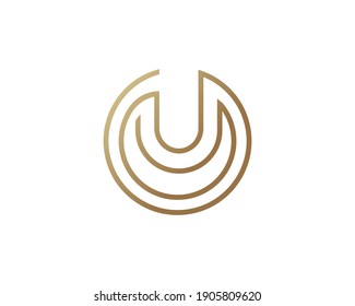 Initial letter U logo template suitable for businesses and product names. This stylish logo design could be used for different purposes for a company, product, service or for all your ideas.