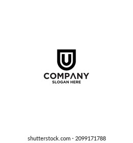 Initial Letter U Logo Template Design