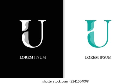 Initial letter u logo template ,suitable for business, internet, online shop, label or packaging.
