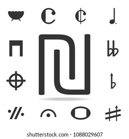 initial Letter U and N logo icon. Detailed set of web icons and signs. Premium graphic design. One of the collection icons for websites, web design, mobile app on white background