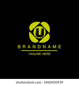 Initial Letter U with Photography or Camera Logo Design