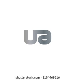 Initial Letter UA Linked Logo Design