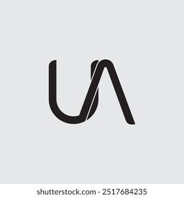 Anfangsbuchstabe UA Logo Design