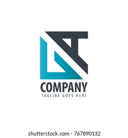 Initial Letter UA VA Design Logo
