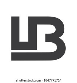 Initial letter ub or bu logo vector templates