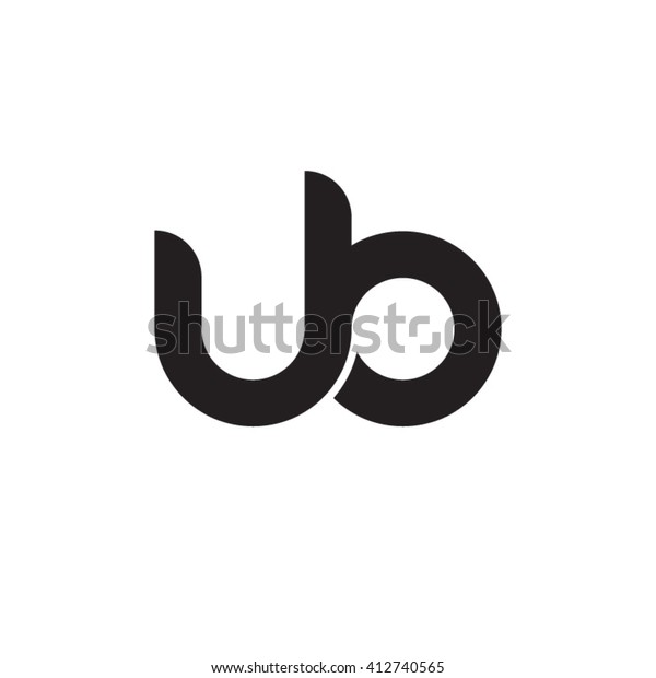 Initial Letter Ub Linked Round Lowercase Stock Vector (Royalty Free ...