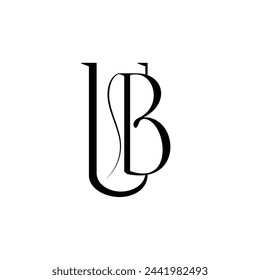 Initial letter UB logo design creative modern symbol icon monogram
