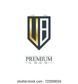 Initial Letter UB VB Company Design Logo Template