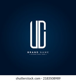 Initial Letter UC Logo - Simple Business Logo for Alphabet U and C