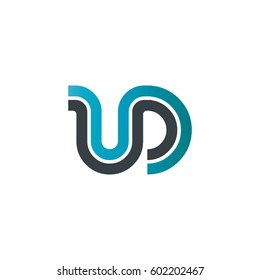 Initial Letter UD Linked Design Logo