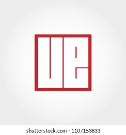 Initial Letter UE Logo Template Vector Design