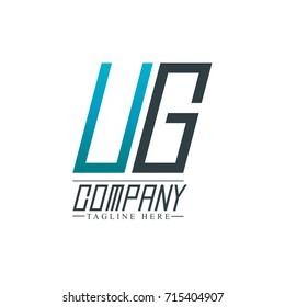 Initial Letter UG Design Logo Template