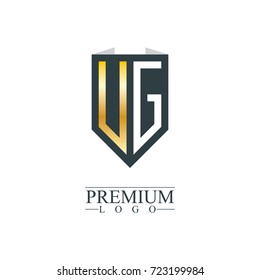 Initial Letter UG VG Company Design Logo Template
