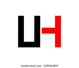 Initial Letter UH Logo Design