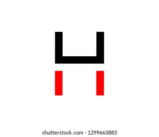 Initial Letter UH Logo Design