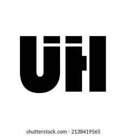 Initial letter UH logo design