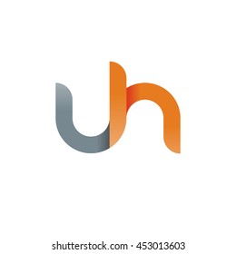 Initial Letter Uh Modern Linked Circle Stock Vector (Royalty Free ...