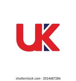 Initial letter UK logo design template 