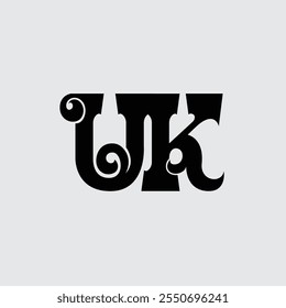 Anfangsbuchstabe UK Logo-Design