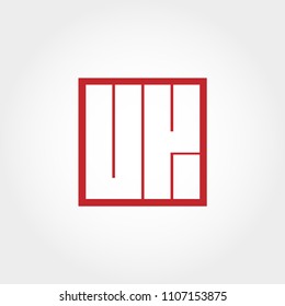 Initial Letter UK Logo Template Vector Design