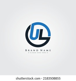 Initial Letter UL Logo - Simple Business Logo