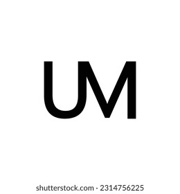 Initial Letter UM Logo Design Outstanding Creative Modern Symbol Sign