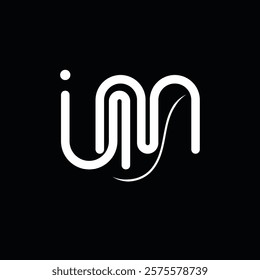 Initial letter UM logo design 