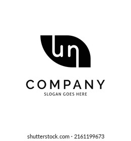 Initial Letter UN Icon Vector Logo Template Illustration Design