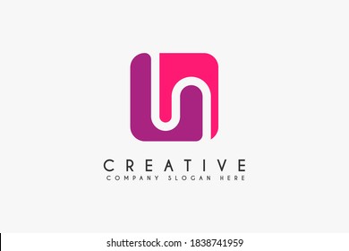 Letra inicial Ilustración vectorial del diseño del logotipo de las Naciones Unidas. Diseño de iconos de la carta de las Naciones Unidas. Adecuado para logotipos empresariales y tecnológicos, aislados en fondo blanco