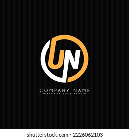 Initial Letter UN Logo - Minimal Business Logo