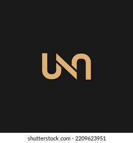 Initial Letter UNA Logo Design Vector Template. UNA Letter Logo Design. UNA Cut Icon
