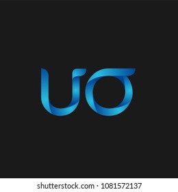 Initial Letter UO Logo Design