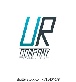 Initial Letter UR Design Logo Template