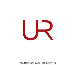 Initial Letter UR Icon Vector Logo Template Illustration Design
