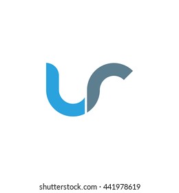 Initial Letter Ur Linked Round Lowercase Stock Vector (Royalty Free ...