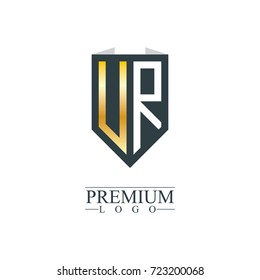 Initial Letter UR VR Company Design Logo Template