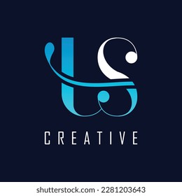 Initial Letter US Logo. US Letter Design Vector Illustration.