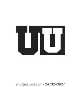 Initial Letter UU Logo Design Template. UU Logo