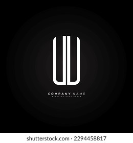 Initial Letter UU Logo - Minimal Business Logo for Alphabet U