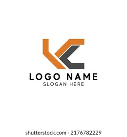 Vorlage für das Design des UV-VC-Firmenlogo für den Anfangsbuchstaben