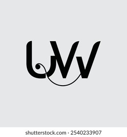 Anfangsbuchstabe UW-Logo-Design