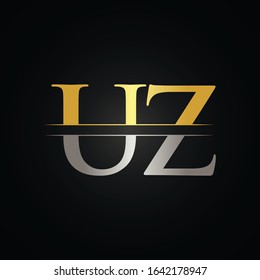Initial Letter UZ Logo Design Vector Template. Creative Monogram UZ Letter Logo Design