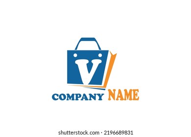 initial Letter V bags  logo
