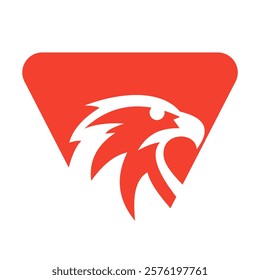 Initial Letter V Eagle Logo. Eagle Head Logo Concept For Business Company Vector Template