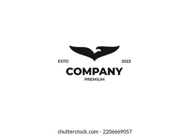 Initial letter v with flying bird logo design vector illustration idea