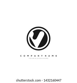 Initial letter V icon logo vector