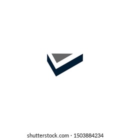 Initial letter V icon logo design