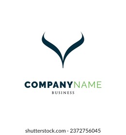 Plantilla de diseño de logotipo de icono de carta inicial V