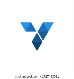 Initial Letter V Logo. Clean and simple logo template. Features: EPS vector file format.