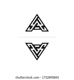 Initial Letter V logo Design template